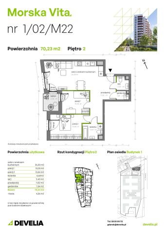 Mieszkanie 3-pokojowe Gdynia Leszczynki, ul. Działdowska. Zdjęcie 7