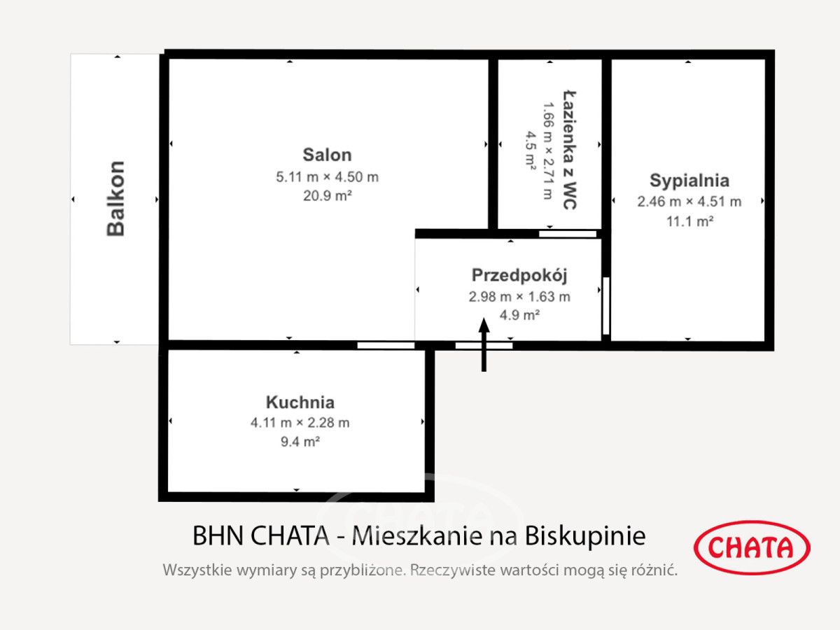 Mieszkanie 2-pokojowe Wrocław Biskupin, ul. Bernarda Belotta Canaletta. Zdjęcie 22
