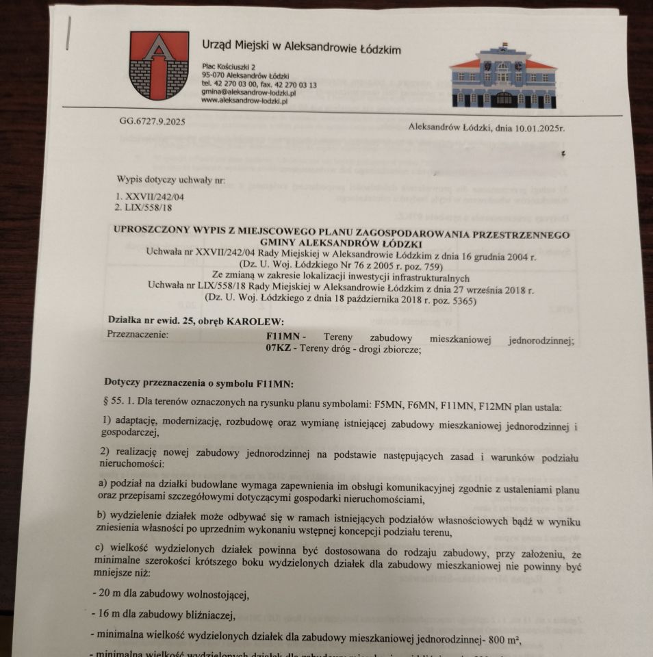 Działka budowlana Karolew. Zdjęcie 2