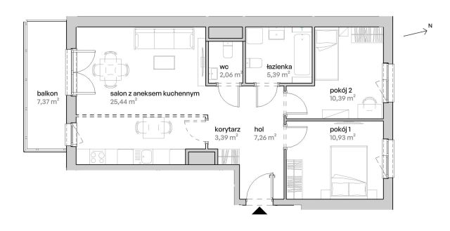 Mieszkanie 3-pokojowe Poznań Starołęka, ul. Unii Lubelskiej. Zdjęcie 7