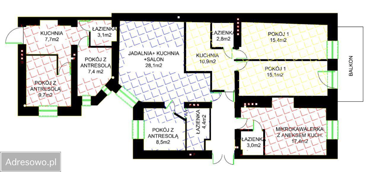Mieszkanie 5-pokojowe Łódź Śródmieście, ul. Andrzeja Struga. Zdjęcie 20