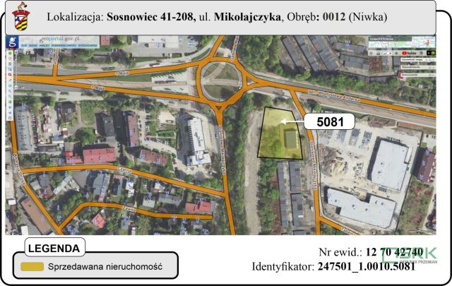 Działka inna Sosnowiec Niwka, ul. Stanisława Mikołajczyka. Zdjęcie 2