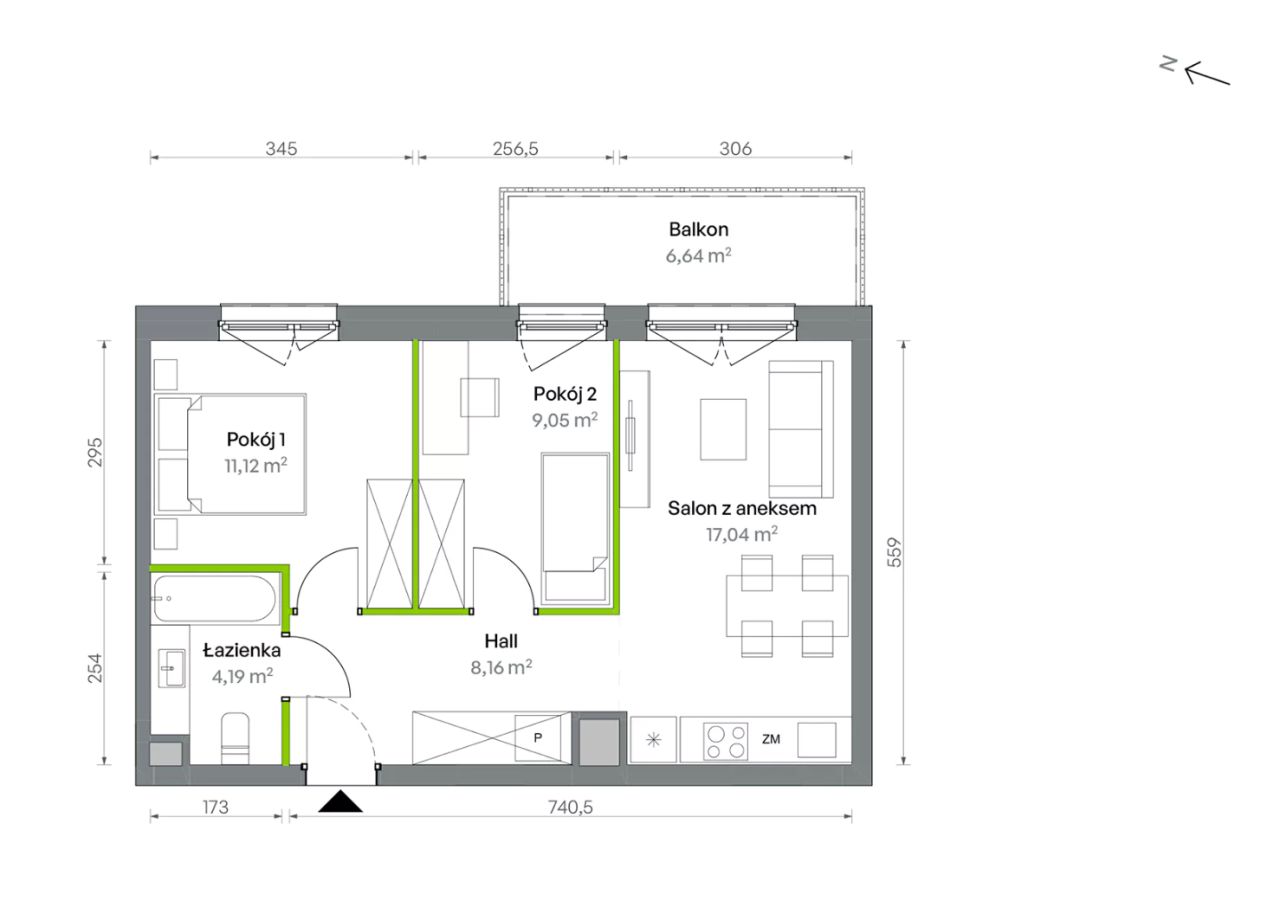 Mieszkanie 3-pokojowe Warszawa Targówek, ul. Oliwska. Zdjęcie 16