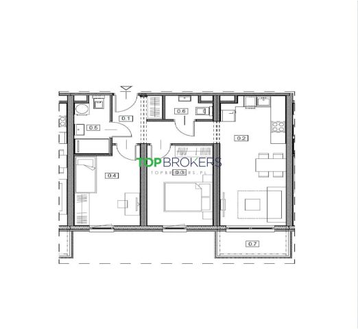 Mieszkanie 3-pokojowe Warszawa Białołęka, ul. Leona Berensona. Zdjęcie 3