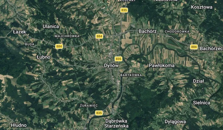 Działka budowlana Dynów, pomiędzy ul. Podgórską a ul. ks. Ożoga