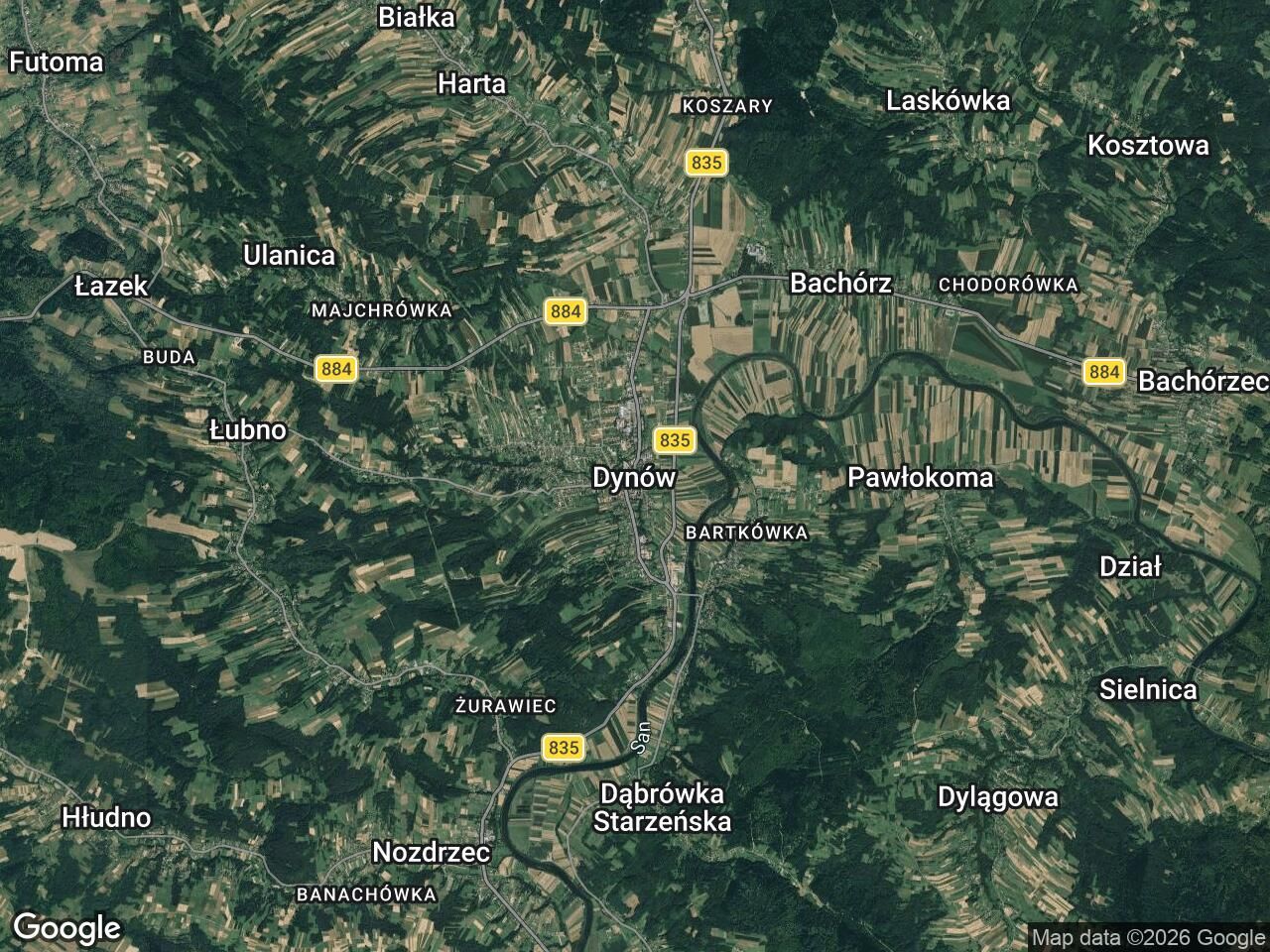 Działka budowlana Dynów, pomiędzy ul. Podgórską a ul. ks. Ożoga. Zdjęcie 1