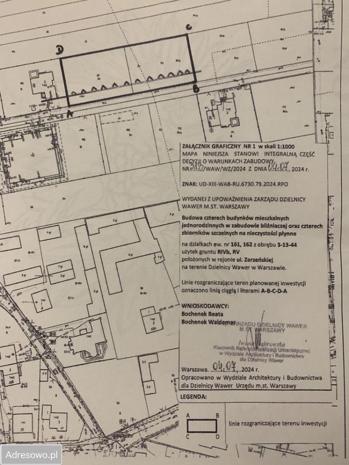 Działka budowlana Warszawa Wawer, ul. Zerzeńska. Zdjęcie 2