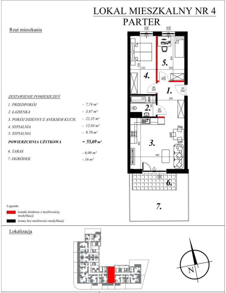 Mieszkanie 3-pokojowe Sochaczew, ul. Kochanowskiego. Zdjęcie 6
