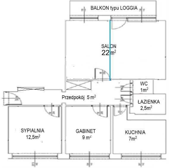 Mieszkanie 3-pokojowe Kielce Sady. Zdjęcie 8