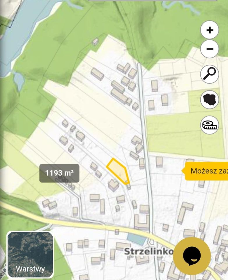 Działka budowlana Strzelinko. Zdjęcie 2