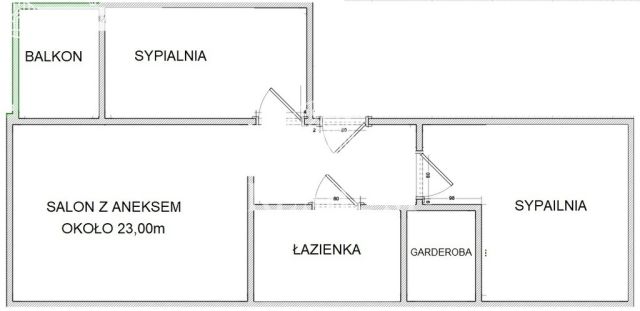 Mieszkanie 3-pokojowe Bydgoszcz Bocianowo. Zdjęcie 5