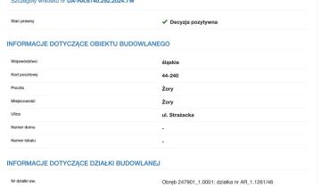 Działka budowlana Żory Baranowice, ul. Strażacka
