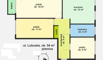 Mieszkanie 3-pokojowe Wrocław Krzyki, ul. Lubuska