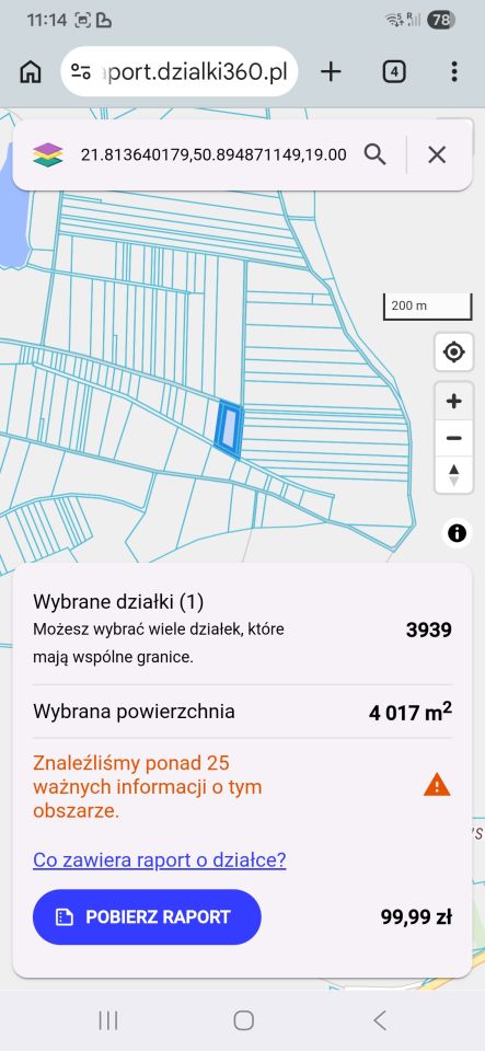 Działka rolna Biedrzychów. Zdjęcie 5