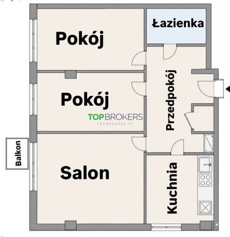 Mieszkanie 3-pokojowe Warszawa Piaski, ul. Władysława Broniewskiego. Zdjęcie 1