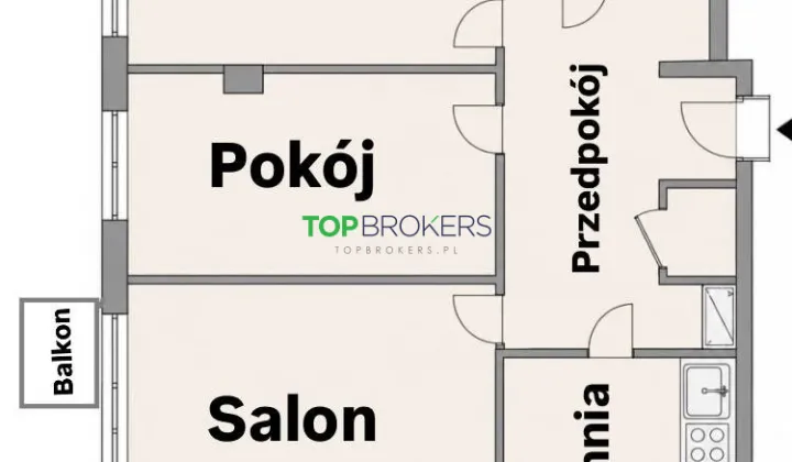 Mieszkanie 3-pokojowe Warszawa Piaski, ul. Władysława Broniewskiego