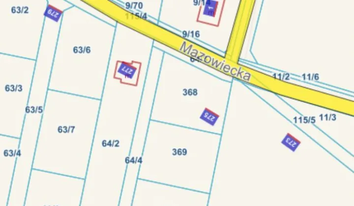 Działka budowlana Rajszew, ul. Mazowiecka