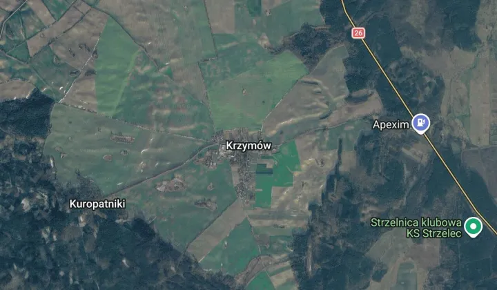 Działka rolna Krzymów