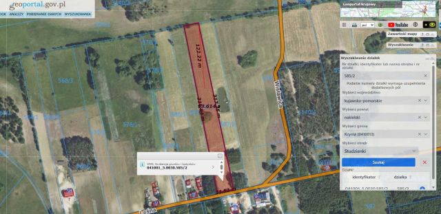 Działka budowlana Studzienki Wisławica. Zdjęcie 1