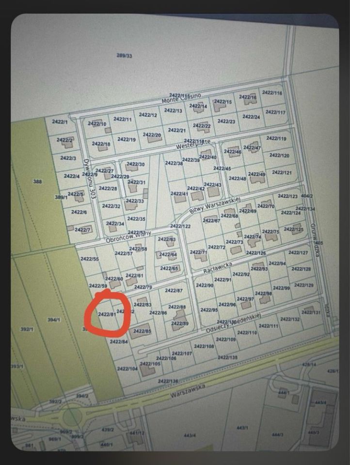 Działka budowlana Wysokie Mazowieckie, ul. Racławicka. Zdjęcie 2