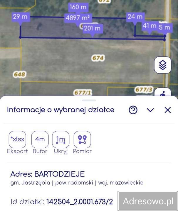 Działka budowlana Bartodzieje. Zdjęcie 4
