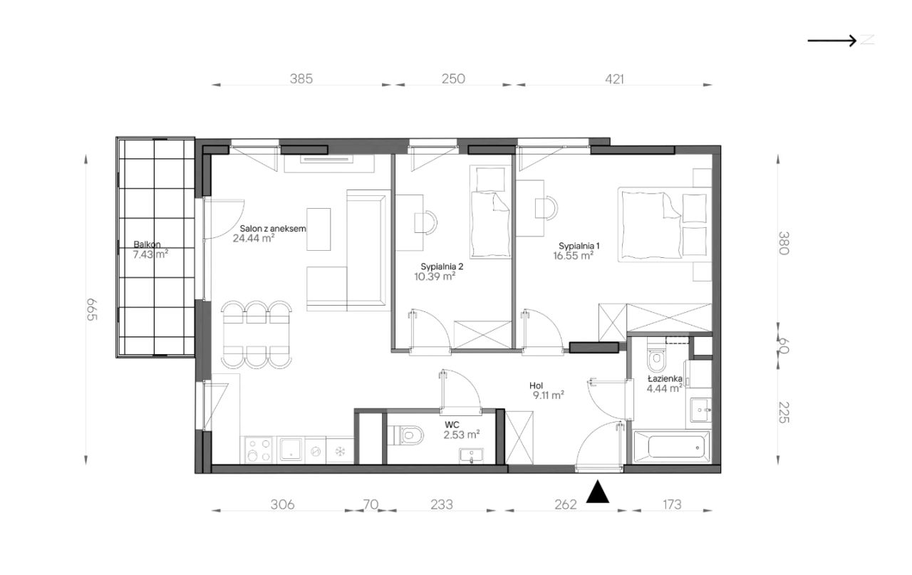 Mieszkanie 3-pokojowe Warszawa Praga-Południe, ul. Podskarbińska. Zdjęcie 7
