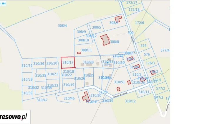 Działka budowlana Sławki