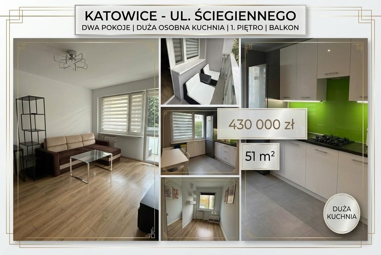 Mieszkanie na sprzedaż bez pośredników
ul. ks. Piotra Ściegiennego
Katowice Józefowiec
