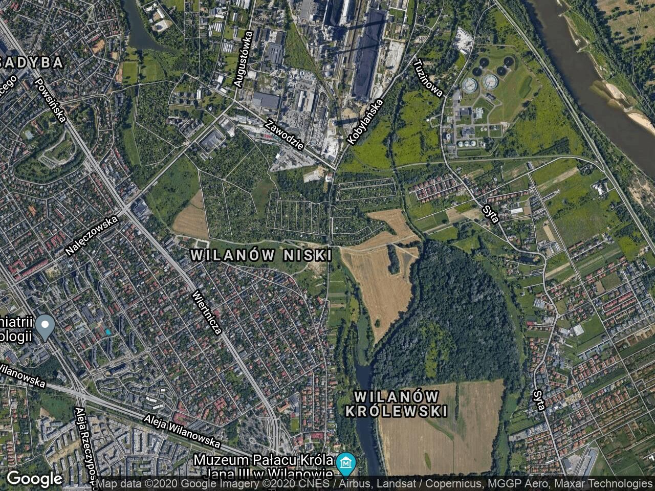 Działka rod Warszawa Wilanów, ul. Łucznicza