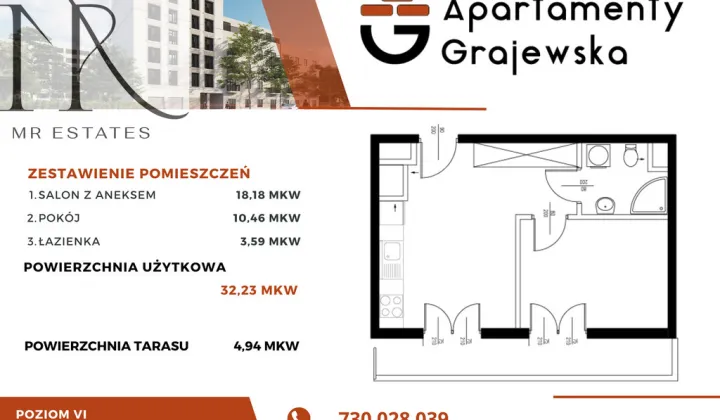 Mieszkanie 2-pokojowe Warszawa Praga-Północ, ul. Grajewska
