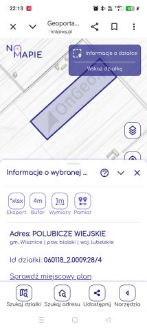 Działka rolna Polubicze Wiejskie Drugie. Zdjęcie 1