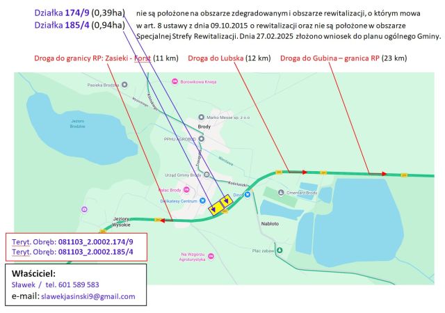 Działka rolna Brody, droga wojewódzka 289. Zdjęcie 1