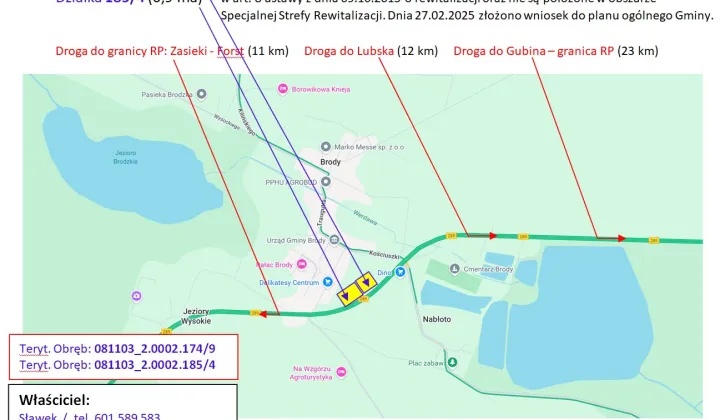 Działka rolna Brody