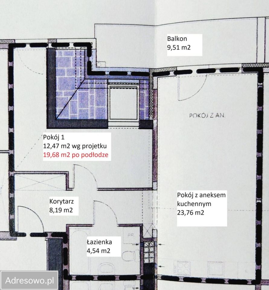 Mieszkanie 2-pokojowe Wrocław Zakrzów, ul. Masztowa. Zdjęcie 11