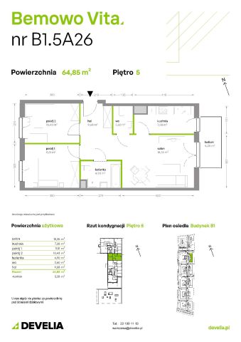Mieszkanie 3-pokojowe Warszawa Chrzanów, ul. Szeligowska. Zdjęcie 8