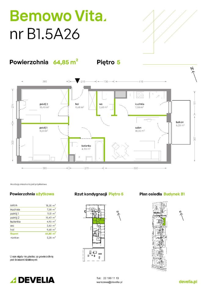 Mieszkanie 3-pokojowe Warszawa Chrzanów, ul. Szeligowska. Zdjęcie 8