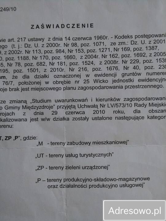 Działka siedliskowa Wicko. Zdjęcie 2