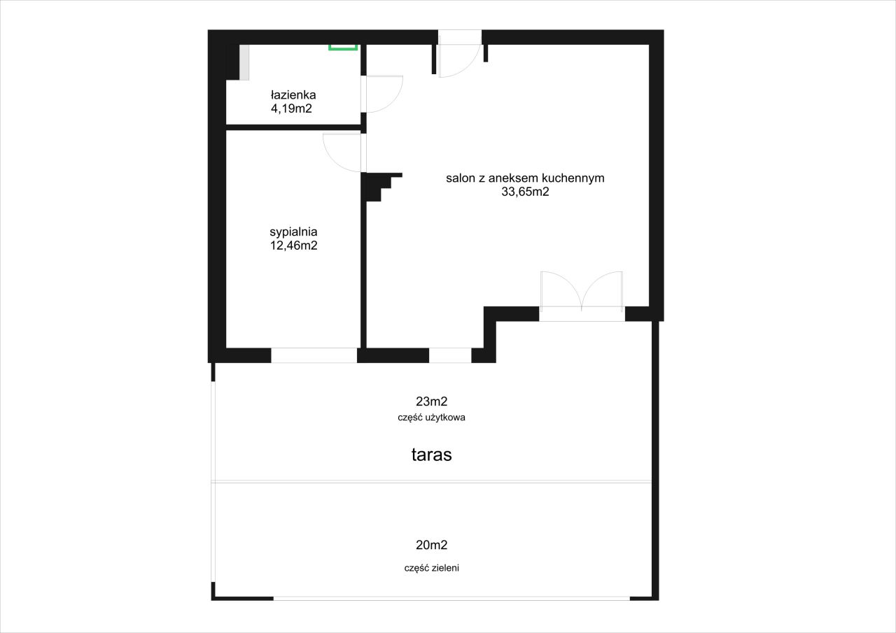 Mieszkanie 2-pokojowe Kraków Podgórze Duchackie, ul. Pagórkowa. Zdjęcie 11