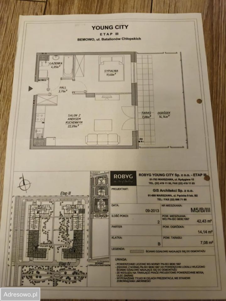 Mieszkanie 2-pokojowe Warszawa Bemowo, ul. Batalionów Chłopskich. Zdjęcie 20