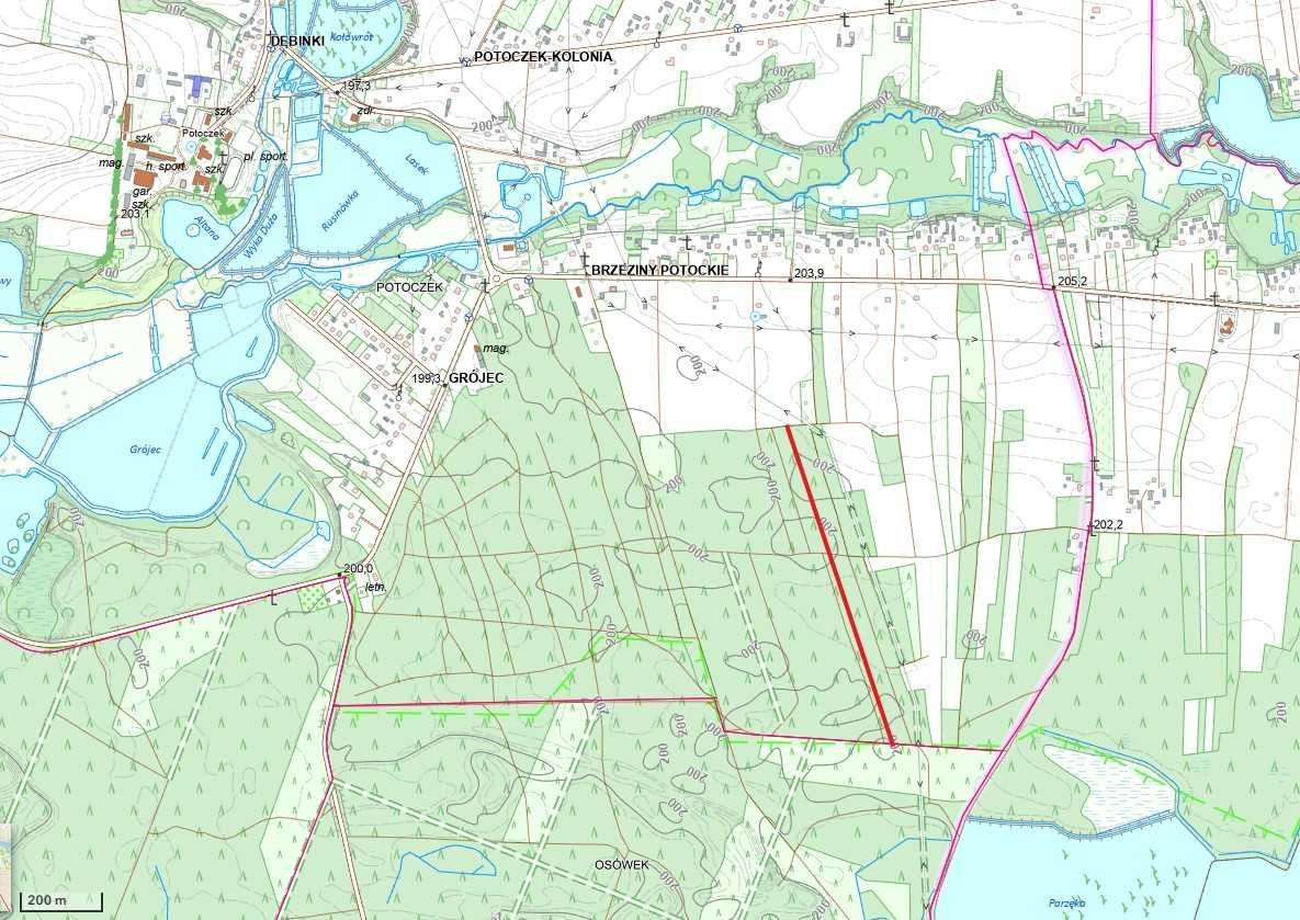 Działka leśna Potoczek. Zdjęcie 1