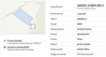 Działka rolno-budowlana Oksa, ul. Leśna. Zdjęcie 3