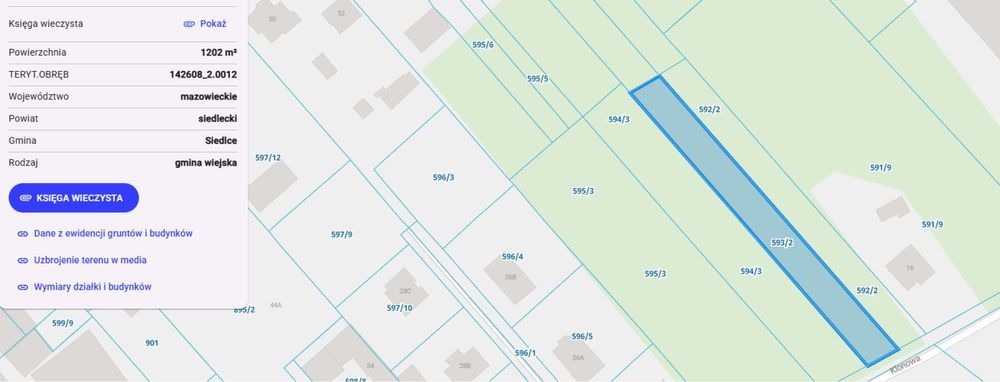 Działka budowlana Nowe Opole, ul. Klonowa. Zdjęcie 2