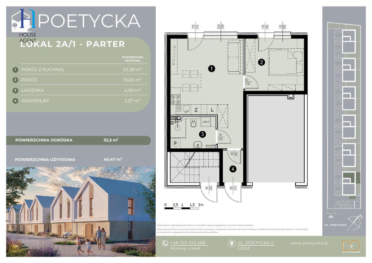 Mieszkanie 2-pokojowe Łódź Dąbrowa, ul. Poetycka. Zdjęcie 7