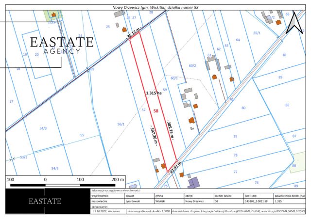Działka rolna Nowy Drzewicz. Zdjęcie 2