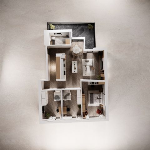 Mieszkanie 4-pokojowe Warszawa Praga-Południe, ul. Ludwika Kickiego. Zdjęcie 6