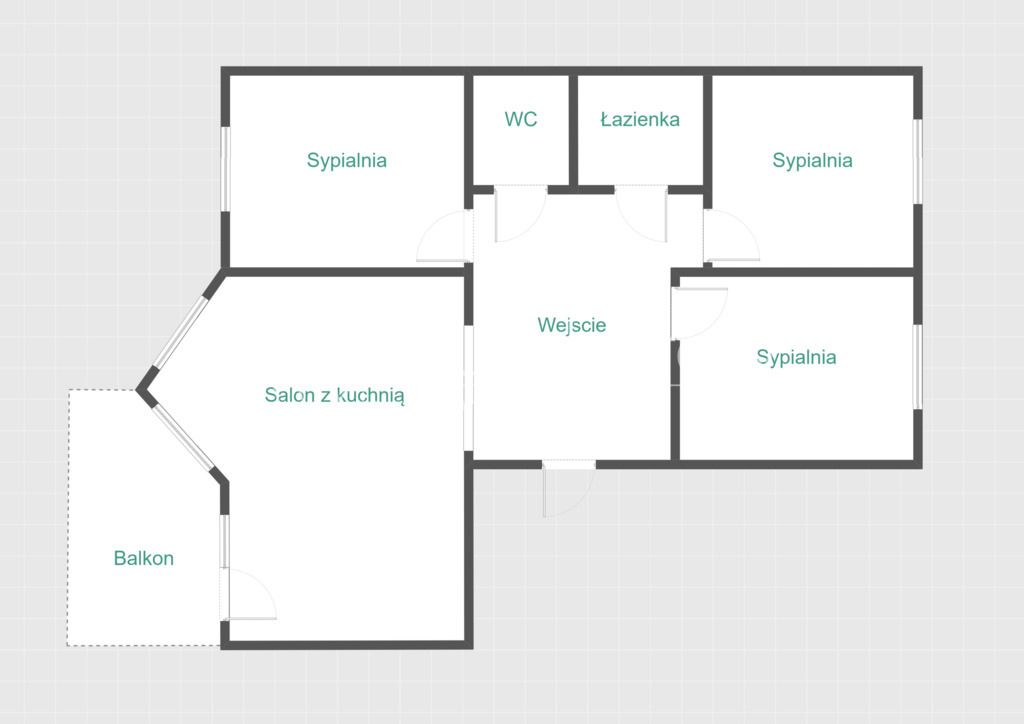 Mieszkanie 4-pokojowe Łódź Rokicie. Zdjęcie 15