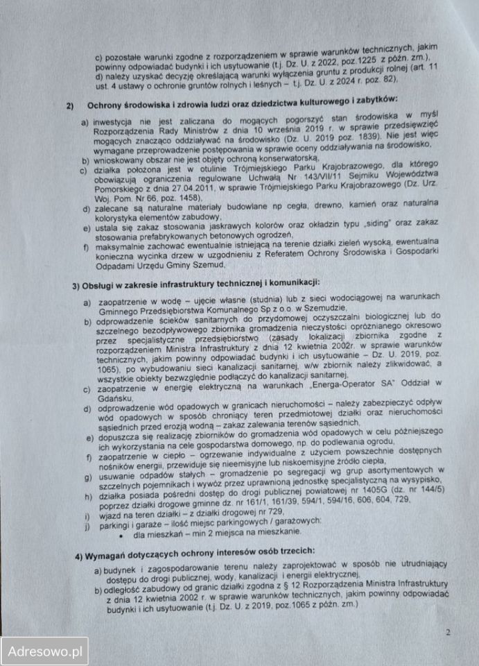 Działka rolno-budowlana Kielno, ul. Matejki. Zdjęcie 3