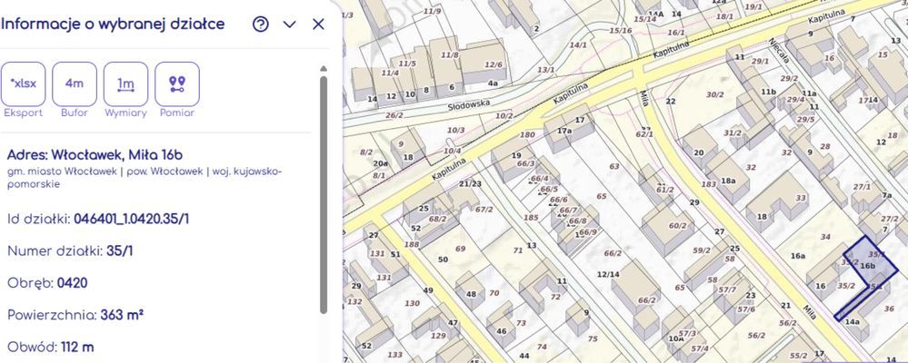 Działka budowlana Włocławek, ul. Miła. Zdjęcie 1