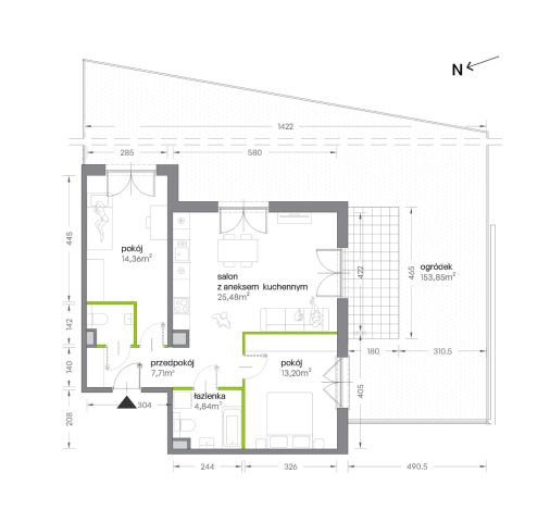 Mieszkanie 3-pokojowe Kraków Krowodrza, ul. Żabiniec. Zdjęcie 7