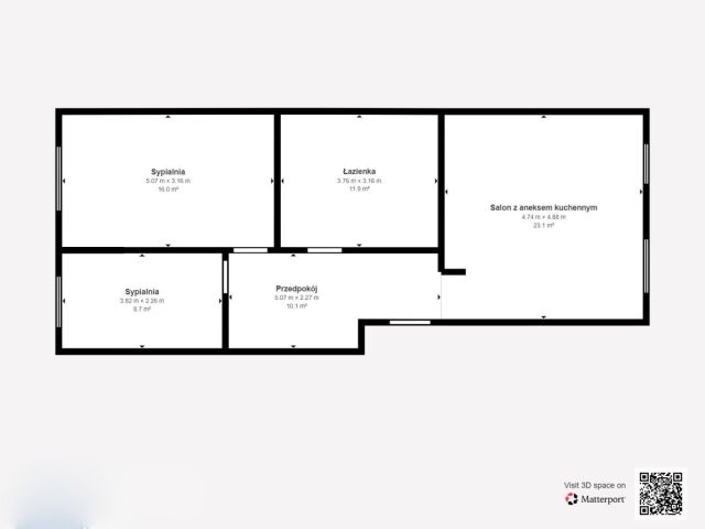 Mieszkanie 3-pokojowe Łódź Polesie, ul. Obywatelska. Zdjęcie 16